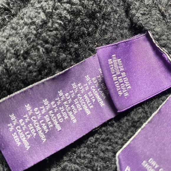 Ralph Lauren Fall 2015 Runway Collection Black Cashmere Boucle Fringe Cardigan - Picture 17 of 17